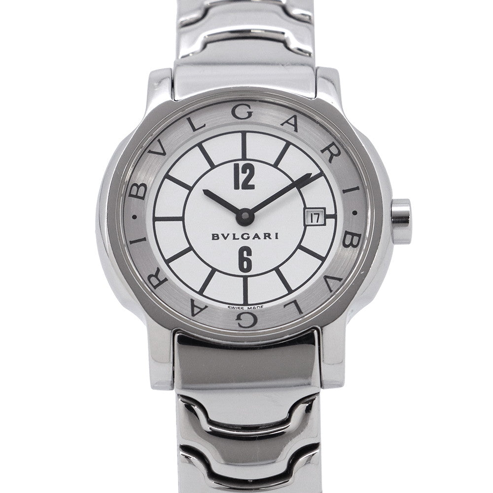 BVLGARI Solo tempo W29mm Stainless Steel White DialST29WSSD