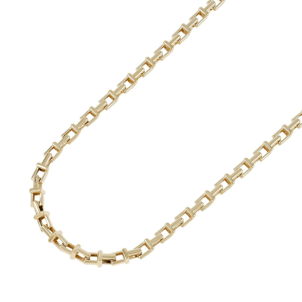 TIFFANY&Co. T Narrow Chain Necklace 18K Yellow Gold