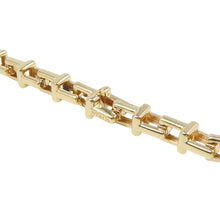 Load image into Gallery viewer, TIFFANY&amp;Co. T Narrow Chain Necklace 18K Yellow Gold
