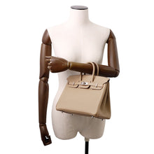 将图像加载到图库查看器中，HERMES Birkin Beige Marfa Togo Leather Size 25

