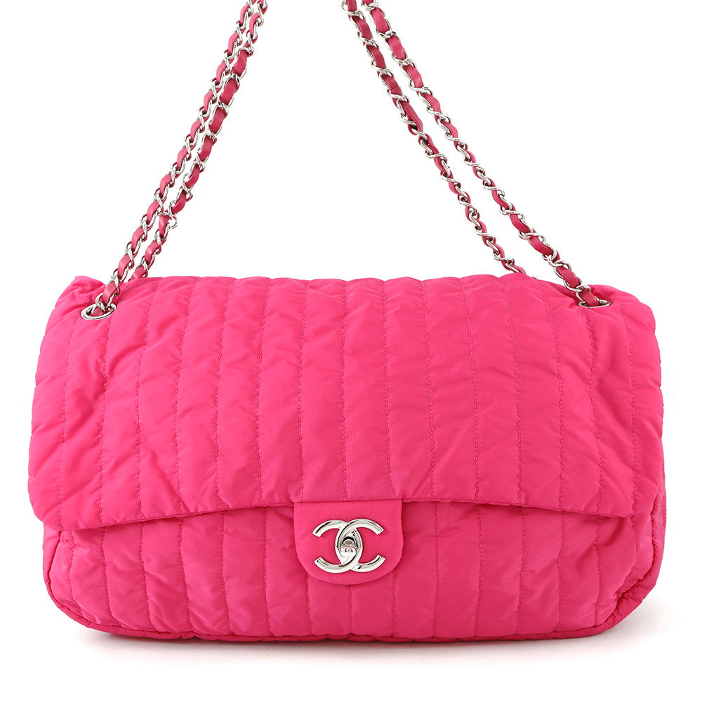 CHANEL Mademoiselle ChainShoulder Bag PinkA67080 Nylon Leather
