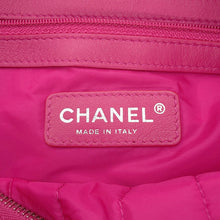 将图像加载到图库查看器中，CHANEL Mademoiselle ChainShoulder Bag PinkA67080 Nylon Leather

