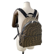 将图像加载到图库查看器中，FENDI FF Vertigo Backpack Brown7VZ042 Canvas
