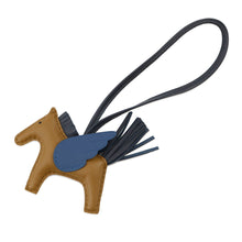 Load image into Gallery viewer, HERMES Rodeo Pegasus Kraft/Blue Tie/Blue Nuit Lambskin Size PM
