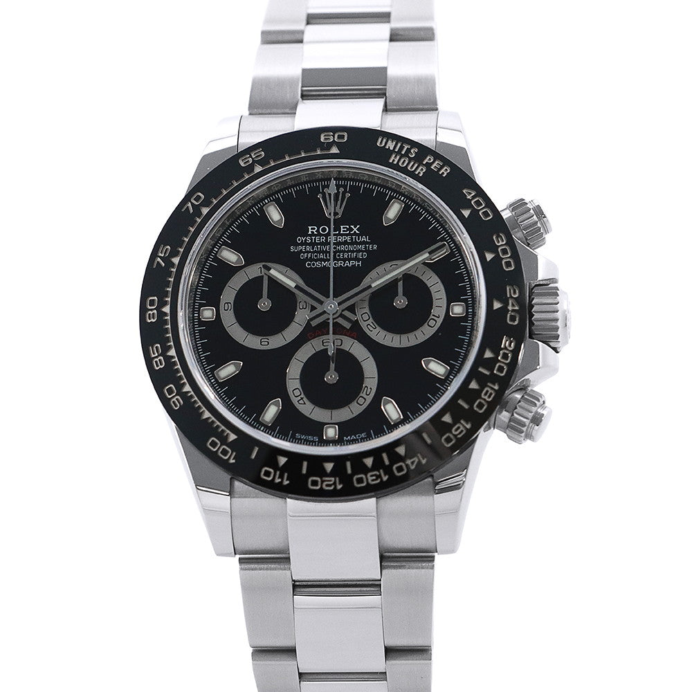 ROLEX Cosmograph Daytona W40mm Stainless Steel Black Dial116500LN