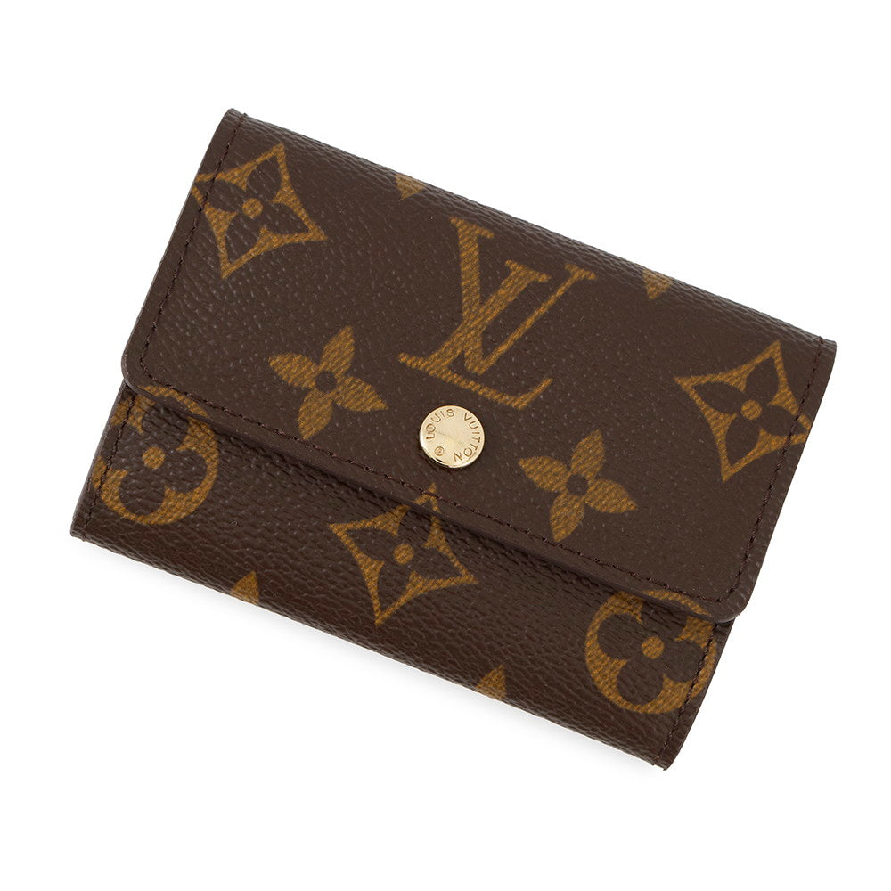LOUIS VUITTON Porte Monnaie・Plat BrownM61930 Monogram