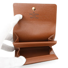 将图像加载到图库查看器中，LOUIS VUITTON Porte Monnaie・Plat BrownM61930 Monogram
