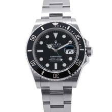 将图像加载到图库查看器中，ROLEX Submariner Date W41mm Stainless Steel Black Dial126610LN
