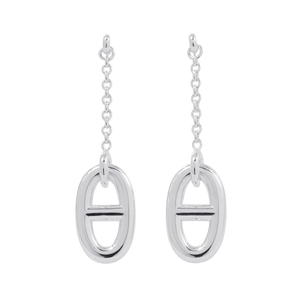 HERMES Chaine d'Ancre Farandole Earrings Size MM SV925