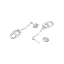 将图像加载到图库查看器中，HERMES Chaine d'Ancre Farandole Earrings Size MM SV925
