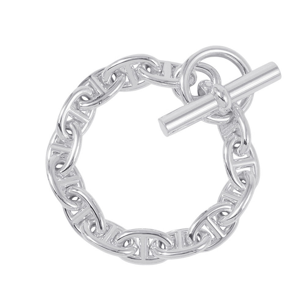 HERMES Chaine d'Ancre Bracelet 14 frames Size PM SV925