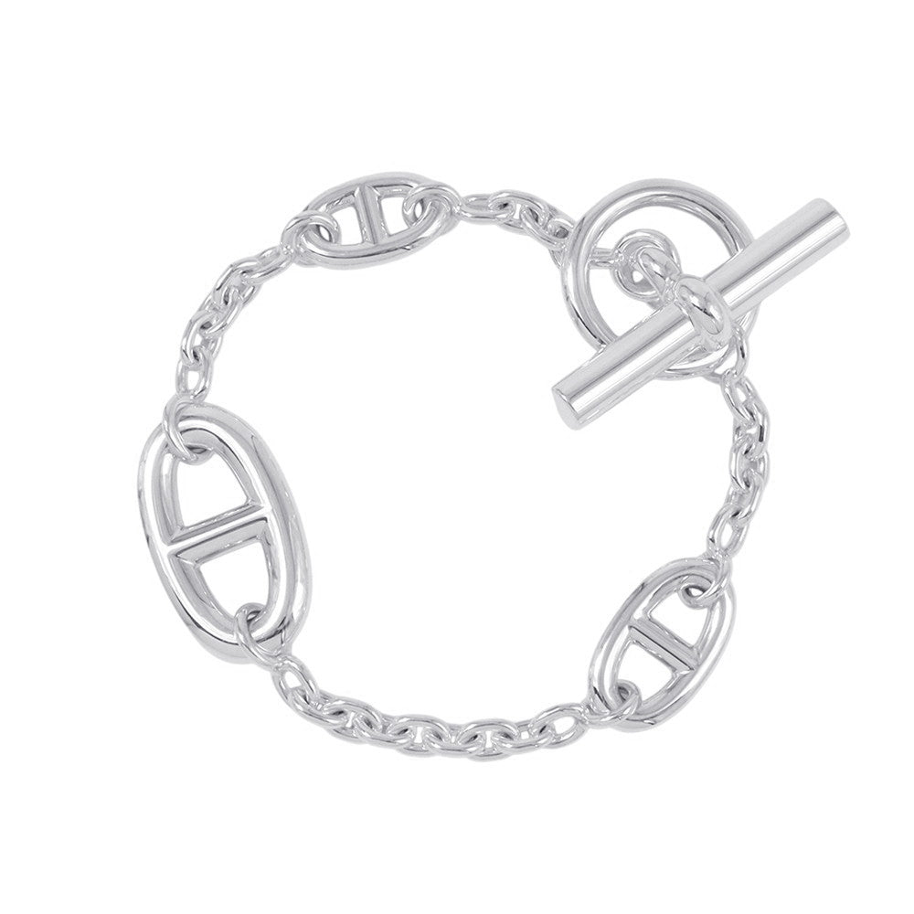 HERMES Chaine d'Ancre Farandole Bracelet Size SH SV925
