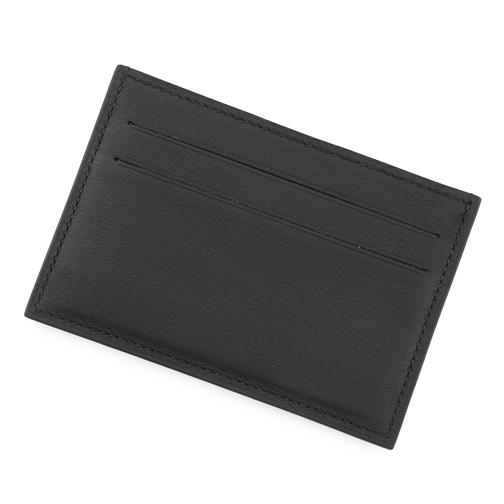 HERMES ★Citizen Card Case Black Swift Leather