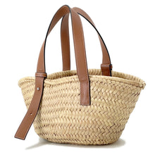 Load image into Gallery viewer, LOEWE Basket Bag Natural/Tan327.02.S93 Raffia Leather
