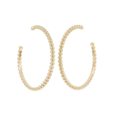 Load image into Gallery viewer, Van Cleef &amp; Arpels Perle GoldPearl hoop earrings Size SmallVCARO3YD00 18K Yellow Gold
