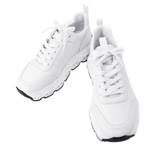 将图像加载到图库查看器中，HERMES Sneakers &quot;Impulse&quot; WhiteH252014Z Technical Fabric Leather Size 38.5
