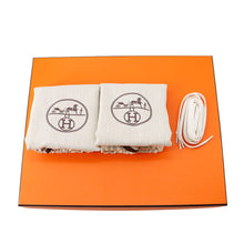 将图像加载到图库查看器中，HERMES Sneakers &quot;Impulse&quot; WhiteH252014Z Technical Fabric Leather Size 38.5

