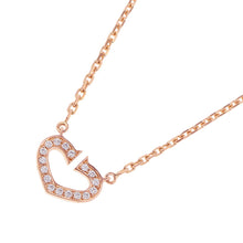 将图像加载到图库查看器中，CARTIER C Heart NecklaceB7008400 18K Pink Gold
