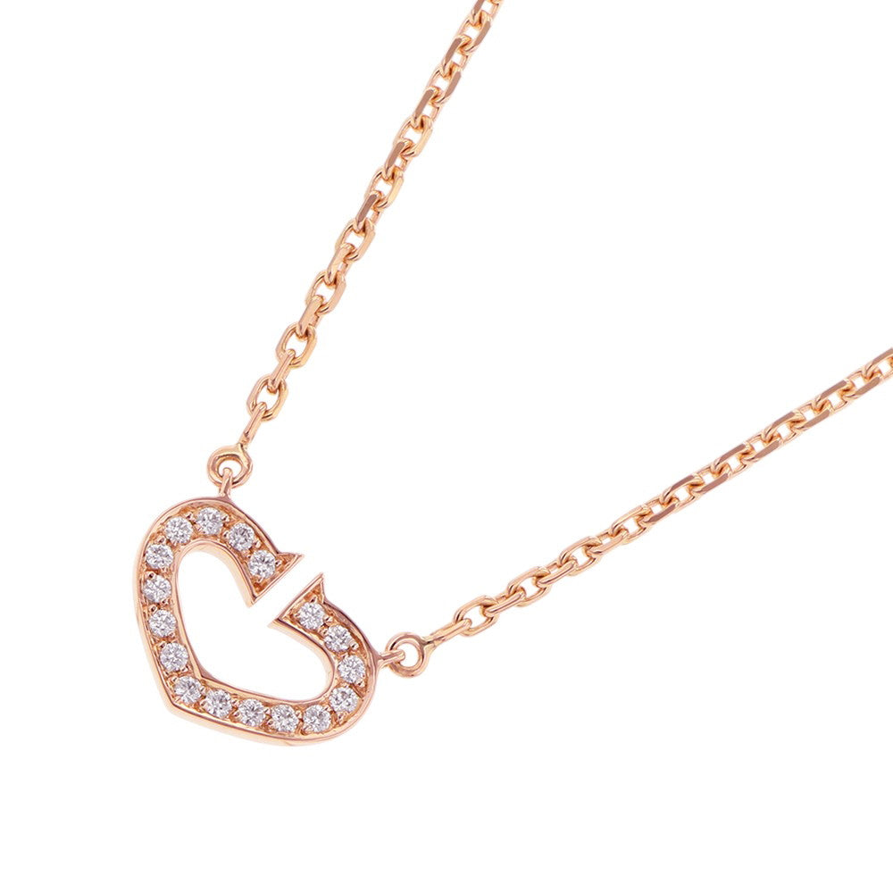 CARTIER C Heart NecklaceB7008400 18K Pink Gold