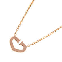 将图像加载到图库查看器中，CARTIER C Heart NecklaceB7008400 18K Pink Gold
