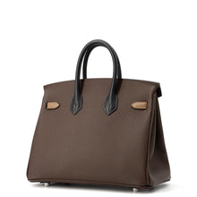 将图像加载到图库查看器中，HERMES Birkin tricolor Ecorce/Etoupe/Black Epsom Size 25
