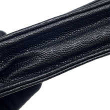 将图像加载到图库查看器中，CHANEL Camellia Chain Wallet BlackA47421 Caviar Leather
