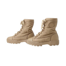 将图像加载到图库查看器中，HERMES fresh ankle boots Beige Fabric Leather Rubber Size 37
