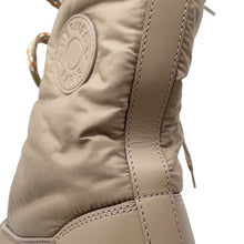 将图像加载到图库查看器中，HERMES fresh ankle boots Beige Fabric Leather Rubber Size 37
