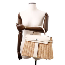 将图像加载到图库查看器中，HERMES Kelly Picnic Nata/Natural Swift Leather Willow Size 35
