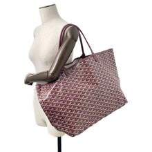 将图像加载到图库查看器中，GOYARD Saint Louis BurgundySTLOUIGMLTY33CL33P PVC Leather Size GM
