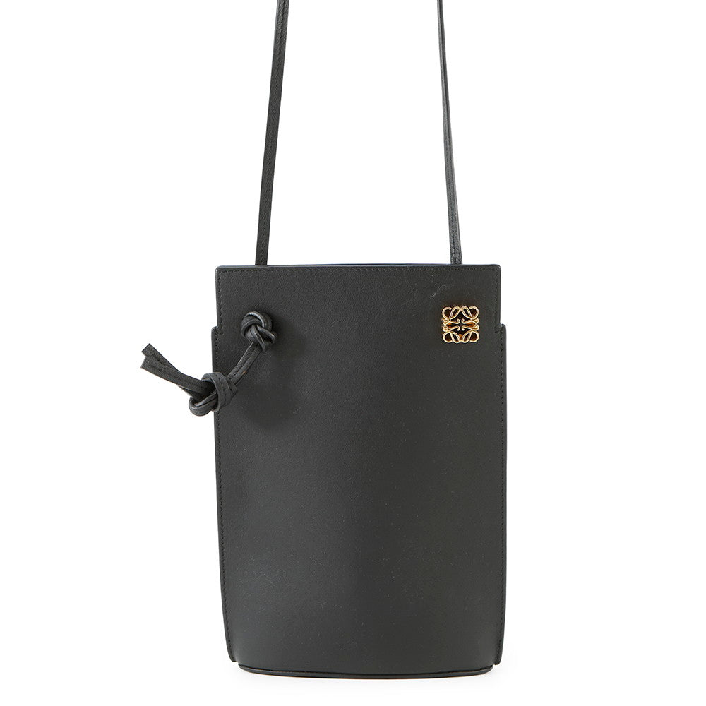 LOEWE Dice Pocket Bag BlackC630R12X01 Leather Size Mini