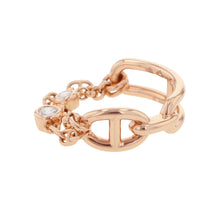 将图像加载到图库查看器中，HERMES Chaine d&#39;Ancre Chaos Ring PM Size 51/Approximately No. 9H222627B 00051 18K Pink Gold
