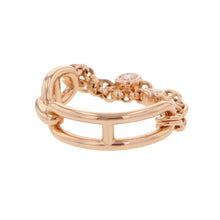 Load image into Gallery viewer, HERMES Chaine d&#39;Ancre Chaos Ring PM Size 51/Approximately No. 9H222627B 00051 18K Pink Gold
