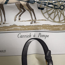 Load image into Gallery viewer, HERMES Carre Gavroche &lt;カリック・ア・ポンプ&gt; Size 45 Vergne/Anthracite/Red Silk100%
