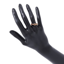 将图像加载到图库查看器中，HERMES Chaine d&#39;Ancre Anchene Ring Size PM/53/#13 18K Pink Gold
