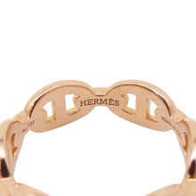 将图像加载到图库查看器中，HERMES Chaine d&#39;Ancre Anchene Ring Size PM/53/#13 18K Pink Gold
