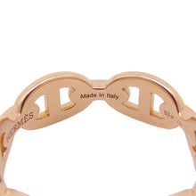 将图像加载到图库查看器中，HERMES Chaine d&#39;Ancre Anchene Ring Size PM/53/#13 18K Pink Gold
