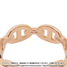 将图像加载到图库查看器中，HERMES Chaine d&#39;Ancre Anchene Ring Size PM/53/#13 18K Pink Gold
