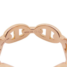将图像加载到图库查看器中，HERMES Chaine d&#39;Ancre Anchene Ring Size PM/53/#13 18K Pink Gold

