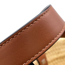 Load image into Gallery viewer, LOEWE Studio Ghibli Collaboration Dust Bunny Basket Bag Natural/Black/TanA223S93X09 Raffia Leather Size Small
