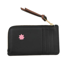将图像加载到图库查看器中，LOEWE Studio Ghibli Collaboration Susuwatari Coin Card Holder Brown/Sky BlueC643Z40X16 Leather
