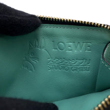 将图像加载到图库查看器中，LOEWE Studio Ghibli Collaboration Susuwatari Coin Card Holder Brown/Sky BlueC643Z40X16 Leather
