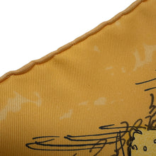 Load image into Gallery viewer, HERMES Carre LES AMAZONES Lady on Horseback Size 90 Yellow/Multicolor Silk100%
