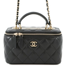 将图像加载到图库查看器中，CHANEL Matelasse Chain Vanity BlackAP1472 Lambskin
