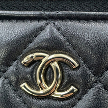 将图像加载到图库查看器中，CHANEL Matelasse Chain Vanity BlackAP1472 Lambskin
