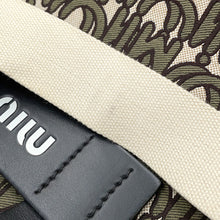 将图像加载到图库查看器中，MIUMIU MIU EVERYWHERE 2way Handbag Japan Limited Edition Khaki/Beige5BA085 Canvas
