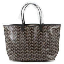 将图像加载到图库查看器中，GOYARD Saint Louis BlackSTLOUIPMLTY01CL01P PVC Leather Size PM
