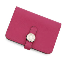 Load image into Gallery viewer, HERMES Dogon Card Case Rose Purple Evercolor

