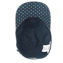 将图像加载到图库查看器中，HERMES Davis Dot Medall Cap Size 57 Navy150BF500 Cotton100%
