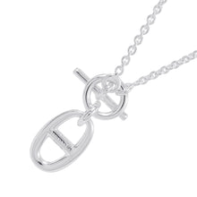 将图像加载到图库查看器中，HERMES Chaine d&#39;Ancre Amulette Necklace SV925
